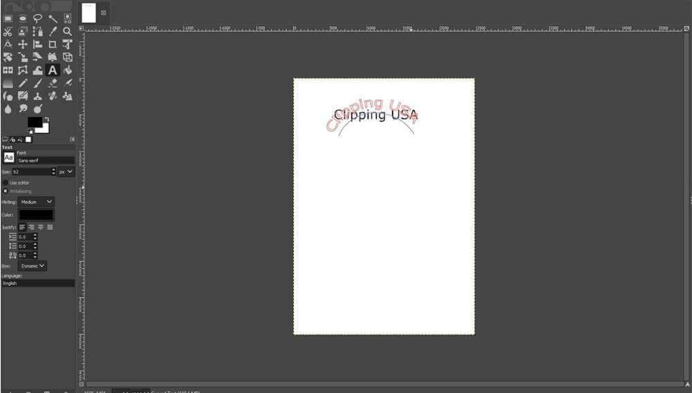 how to curve text in gimp 09