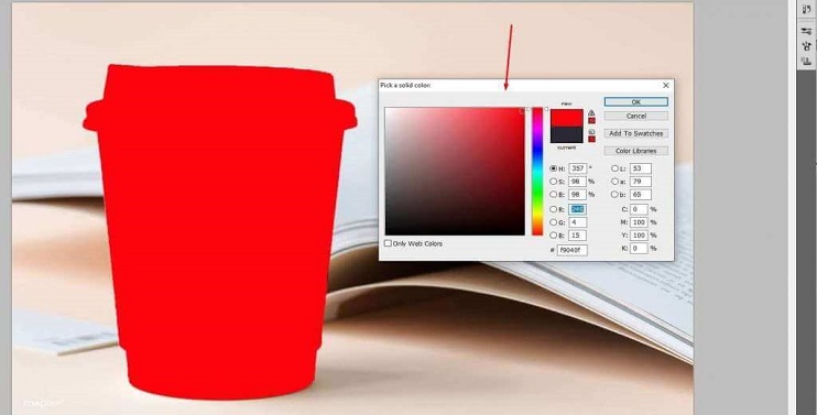 change background color in Photoshop 4