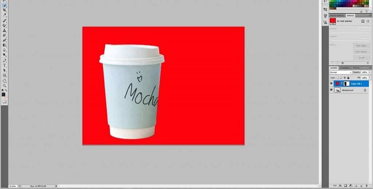 change background color in Photoshop 7