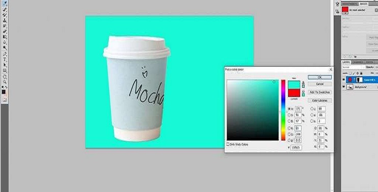 change background color in Photoshop 9